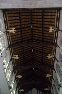 Nave roof looking west October 2008